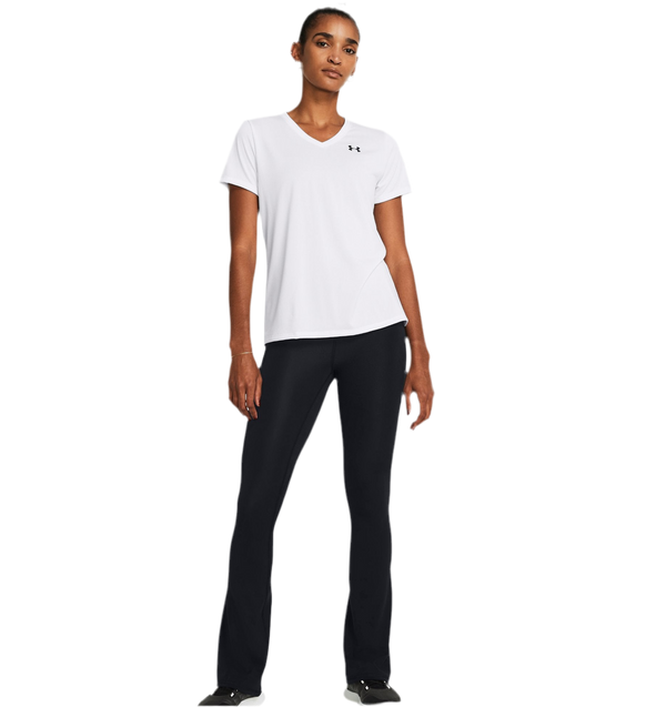 UNDER ARMOUR TECH™ V-NECK SHORT SLEEVE WHITE WOMAN