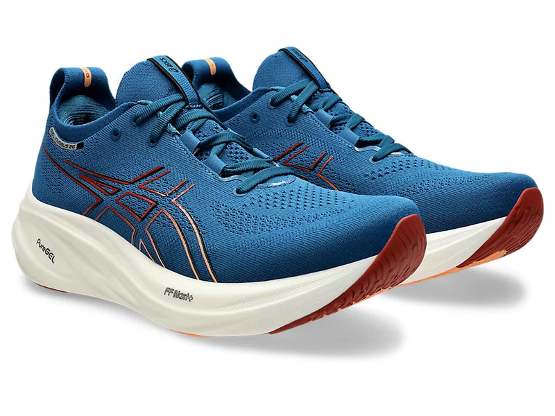 ASICS GEL-NIMBUS 26 RICH NAVY/FADED ORANGE MAN