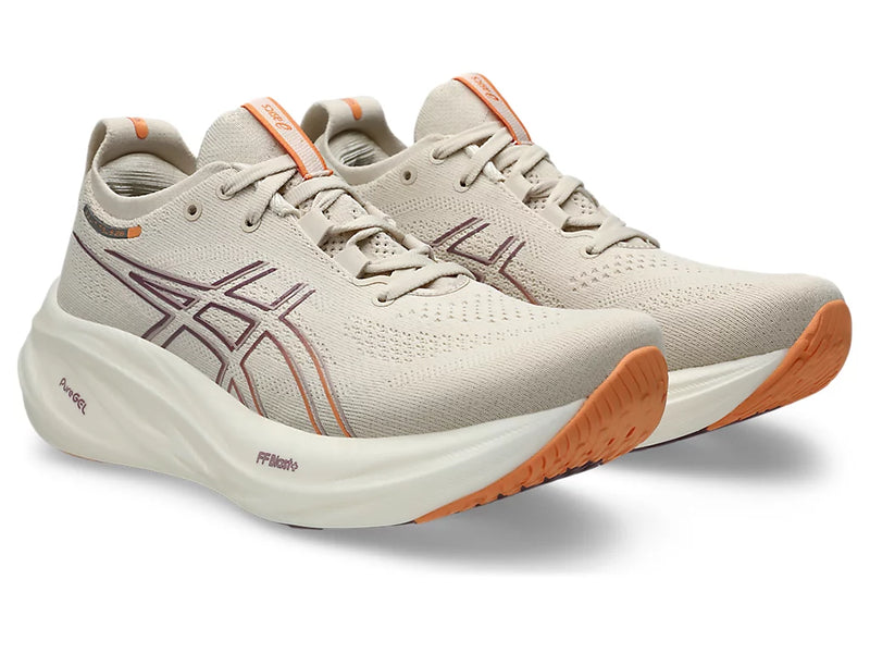 ASICS GEL-NIMBUS 26 OATMEAL/FADED ORANGE WOMAN