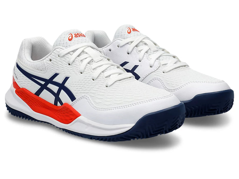 ASICS GEL RESOLUTION 9 GS CLAY WHITE/BLUE EXPANSE JUNIOR