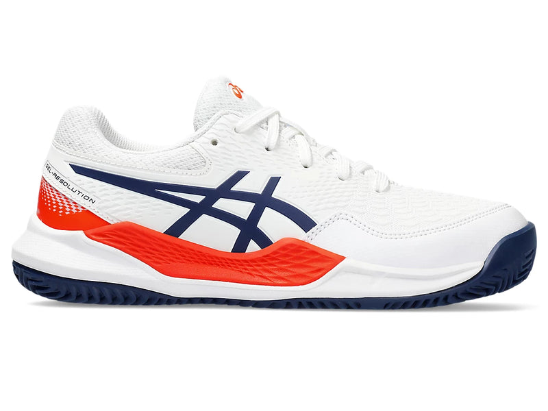 ASICS GEL RESOLUTION 9 GS CLAY WHITE/BLUE EXPANSE JUNIOR