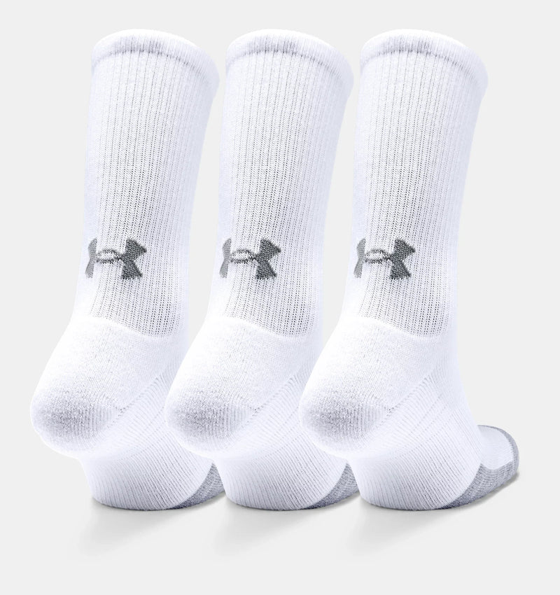 UNDER ARMOUR HEATGEARÂ® CREW SOCKS WHITE (3X)