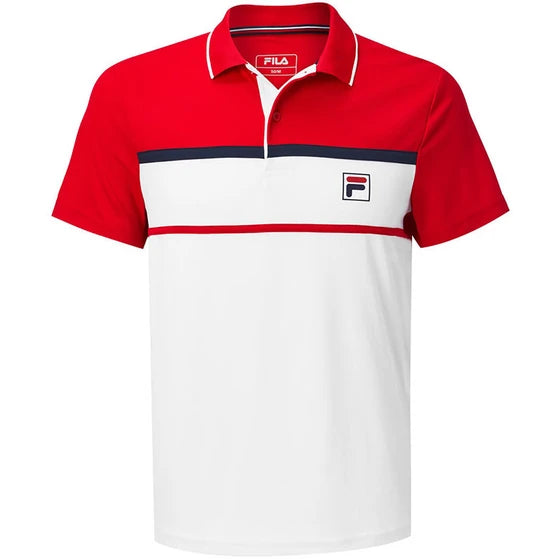 FILA POLO ANTON WHITE/RED MAN