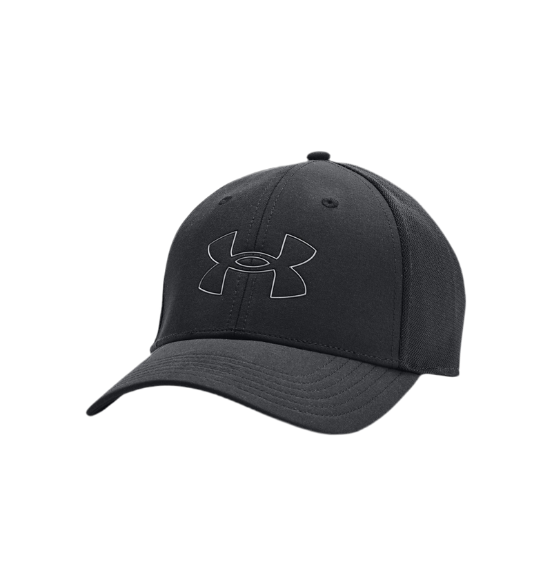 UNDER ARMOUR ISO-CHILL DRIVER MESH ADJUSTABLE CAP BLACK