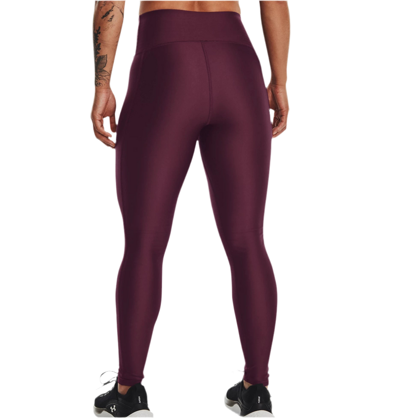 UNDER ARMOUR HEATGEAR® NO-SLIP WAISTBAND FULL-LENGTH LEGGINGS DARK MAROON WOMAN