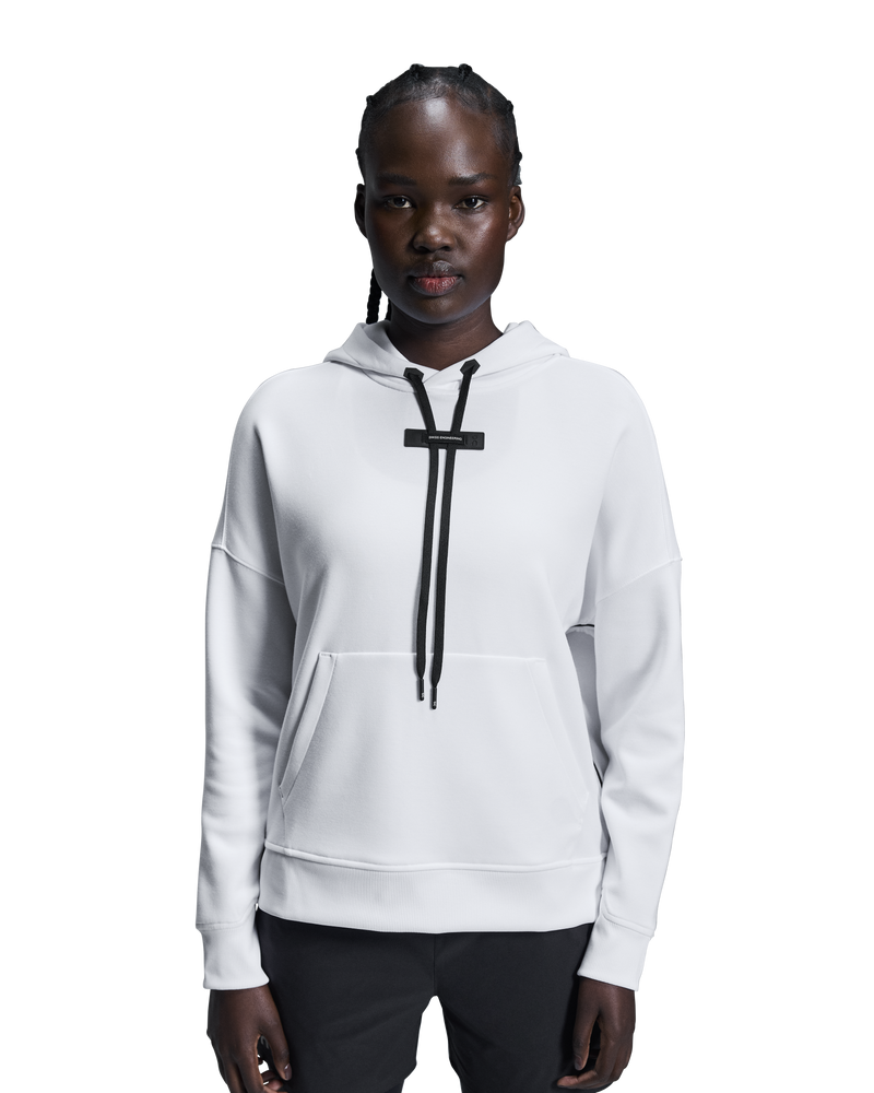 ON-RUNNING HOODIE WHITE WOMAN