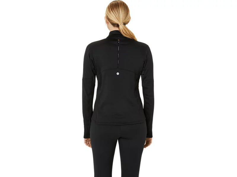 ASICS ROAD WINTER 1/2 ZIP LAYER BLACK WOMAN