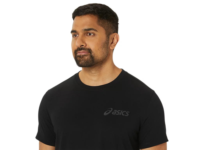 ASICS ASICS CHEST LOGO SS TEE BLACK/GRAPHITE GREY MAN