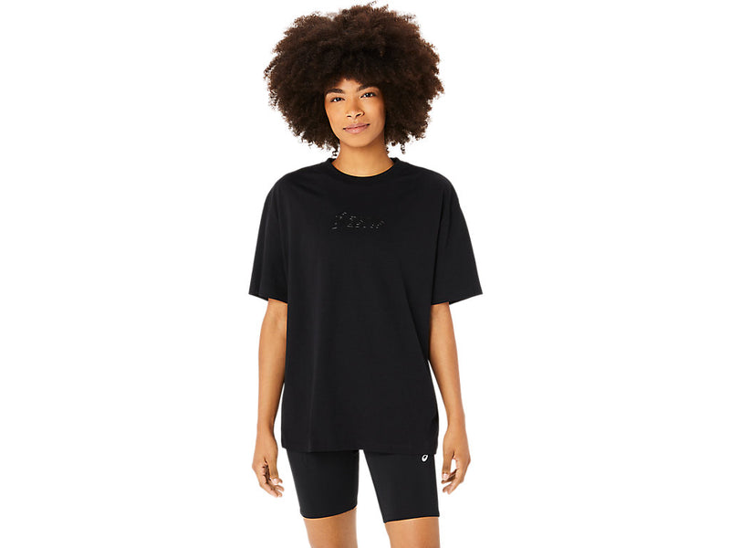 ASICS LOGO TEE BLACK WOMAN