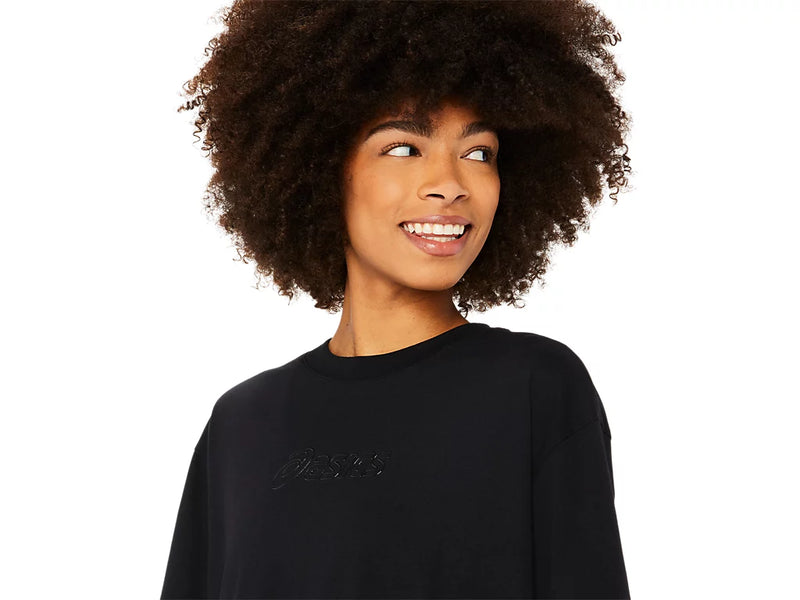 ASICS LOGO TEE BLACK WOMAN