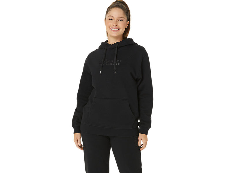 ASICS LOGO OTH HOODIE BLACK WOMAN