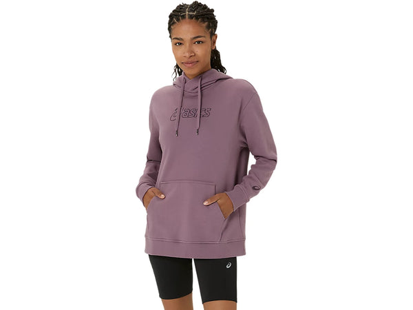 ASICS LOGO OTH HOODIE DUSTY MAUVE WOMAN