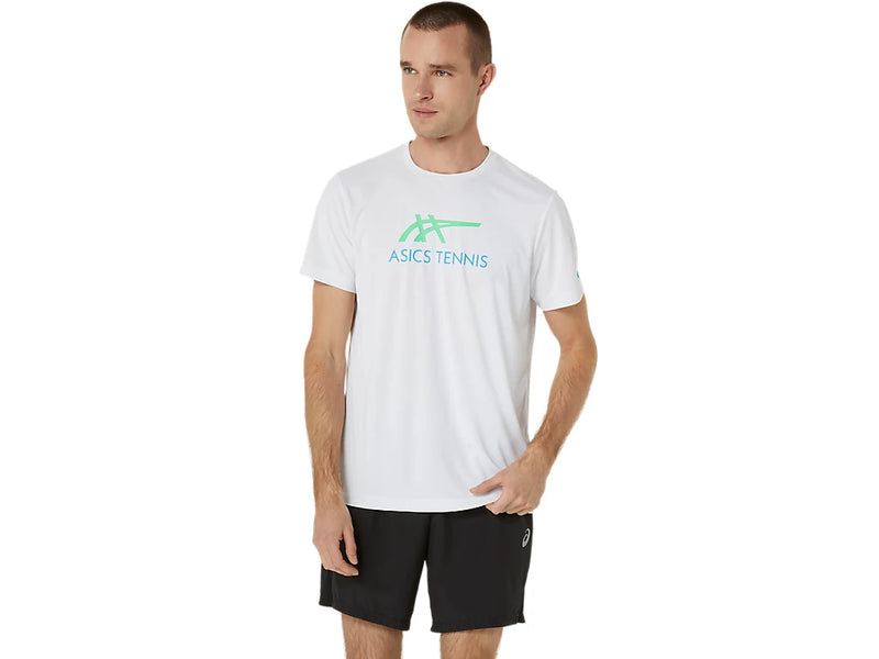 ASICS COURT GRAPHIC TEE BRILLIANT WHITE MAN