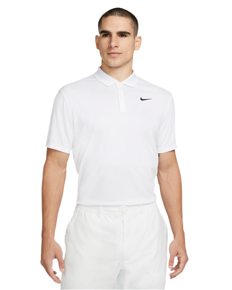 NIKE COURT DRI-FIT TENNIS POLO WHITE MAN