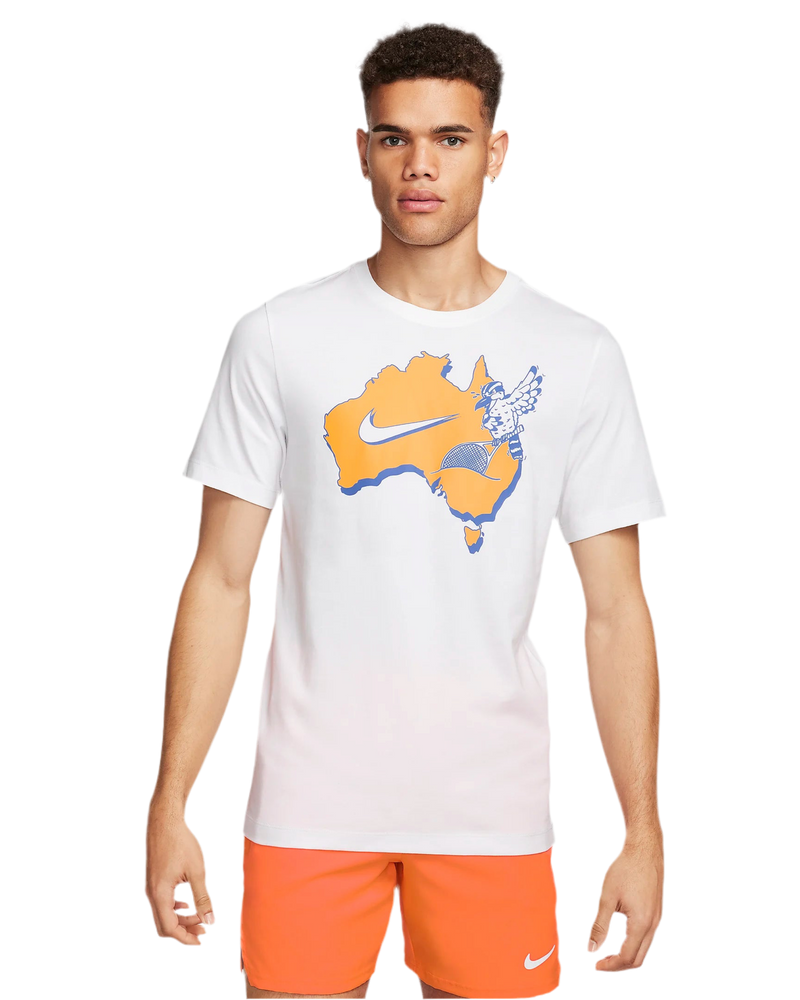 NIKE COURT DRI-FIT TENNIS T-SHIRT WHITE MAN