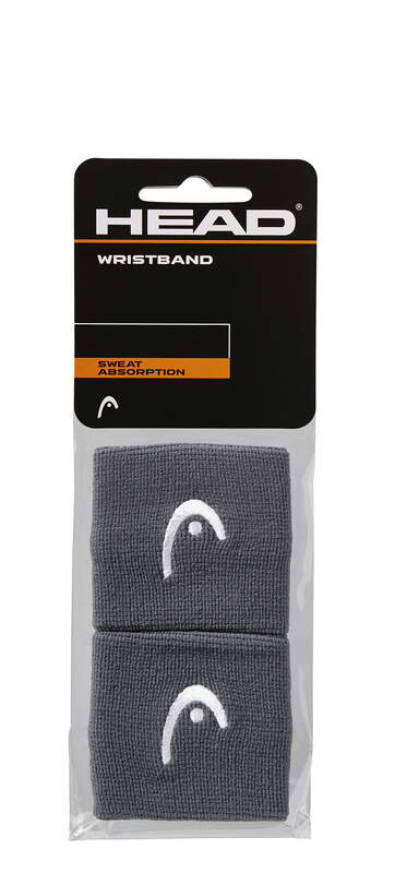 HEAD WRISTBAND ANTHRACITE (2X)