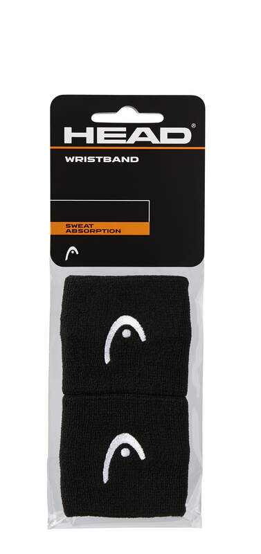 HEAD WRISTBAND BLACK (2X)