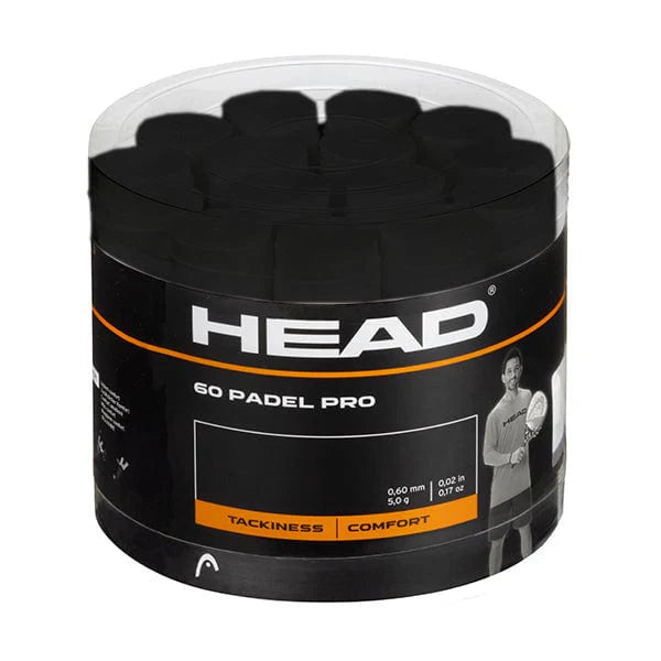 HEAD PADEL PRO OVERGRIP BOX BLACK (60X)