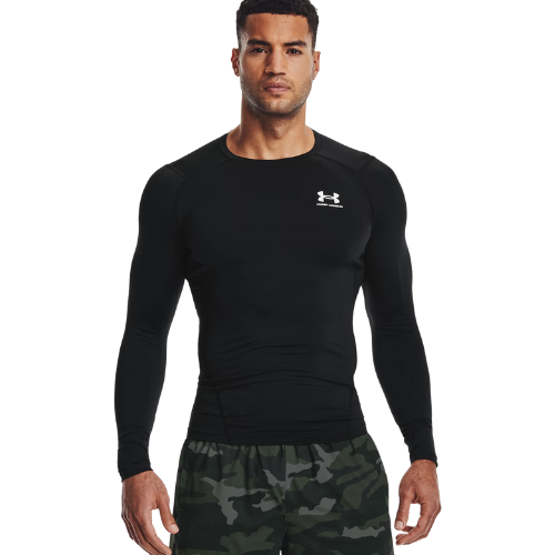 UNDER ARMOUR HEATGEAR LONG SLEEVE BLACK MAN