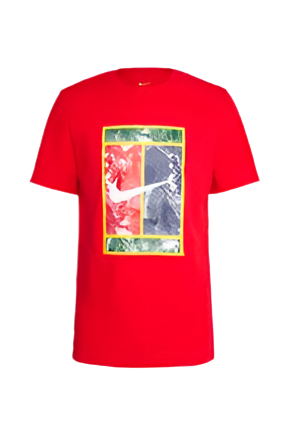 NIKE T-SHIRT COTTON UNIVERSITY RED MAN