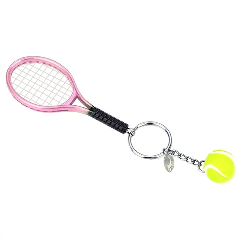 KEYCHAIN MINI RACQUET PINK