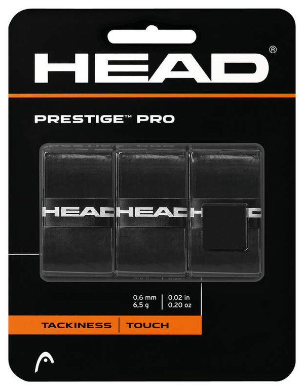 HEAD PRESTIGE PRO OVERGRIP BLACK (3X)