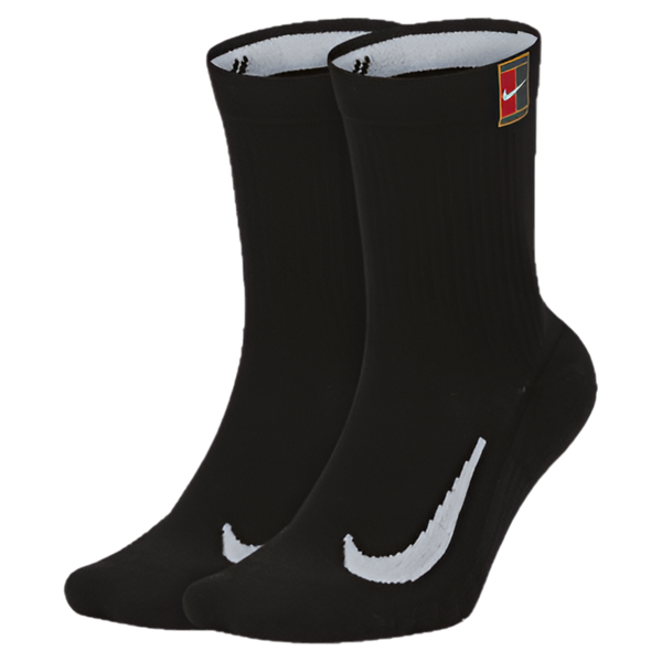 NIKE MULTIPLIER SOCKS TENNIS LOGO BLACK (2X)