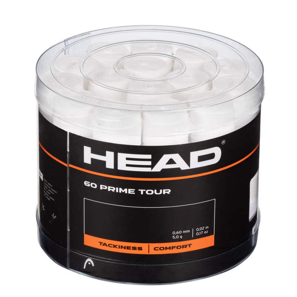 HEAD PRIME TOUR OVERGRIP WHITE (60X)