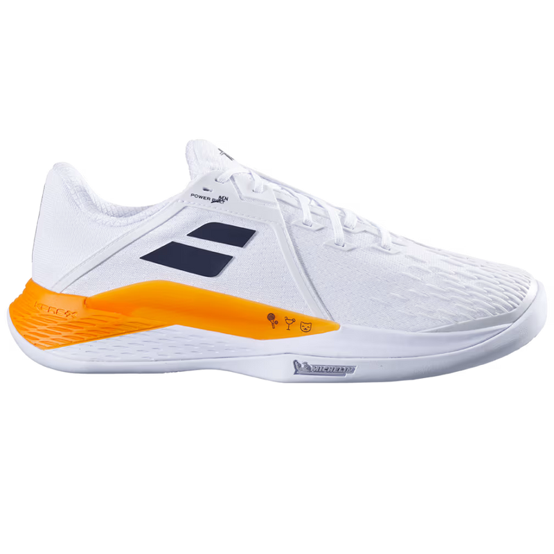 BABOLAT PROPULSE FURY 3 CLAY WHITE/ORANGE