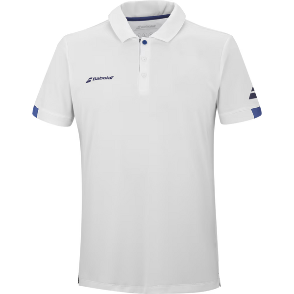 BABOLAT PLAY POLO WHITE BOY