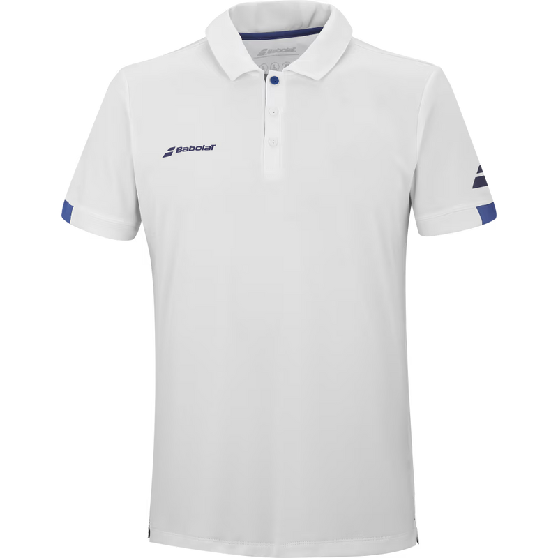 BABOLAT PLAY POLO WHITE BOY