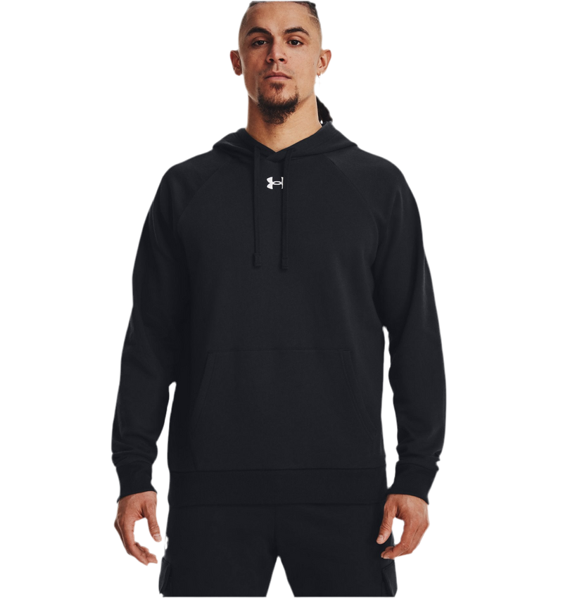 UNDER ARMOUR RIVAL FLEECE HOODIE BLACK MAN