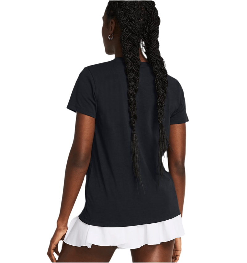 UNDER ARMOUR RIVAL CORE SHORT SLEEVE BLACK WOMAN