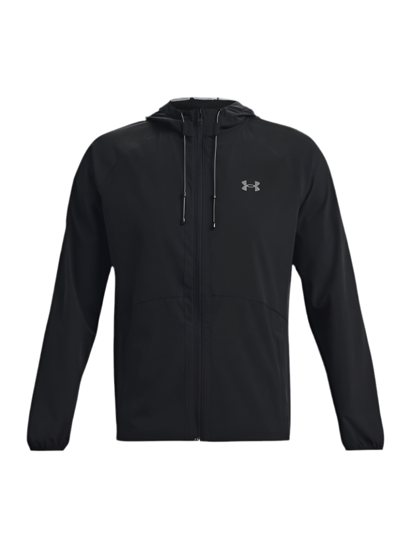 UNDER ARMOUR STRETCH WOVEN WINDBREAKER JACKET BLACK MAN