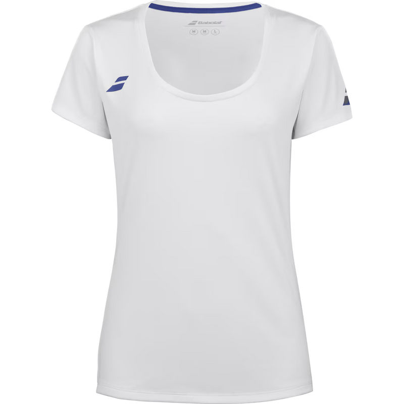 BABOLAT PLAY CAP SLEEVE TOP WHITE GIRL