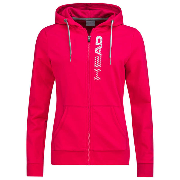 HEAD CLUB GRETA HOODIE ZIP MAGENTA WOMAN