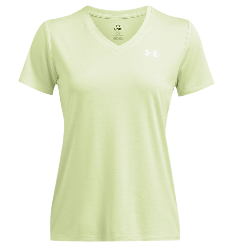 UNDER ARMOUR TECH™ TWIST V-NECK SHORT SLEEVE RETRO GREEN WOMAN