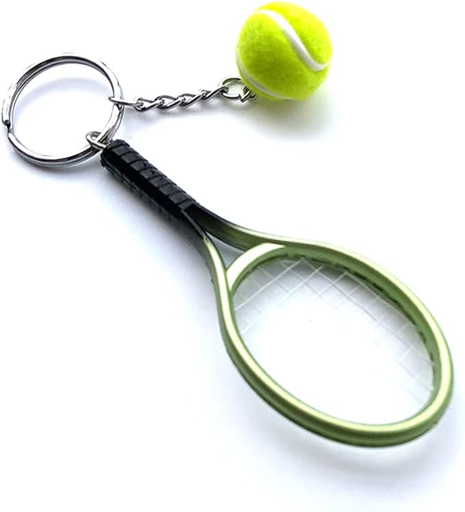 KEYCHAIN MINI RACQUET GREEN