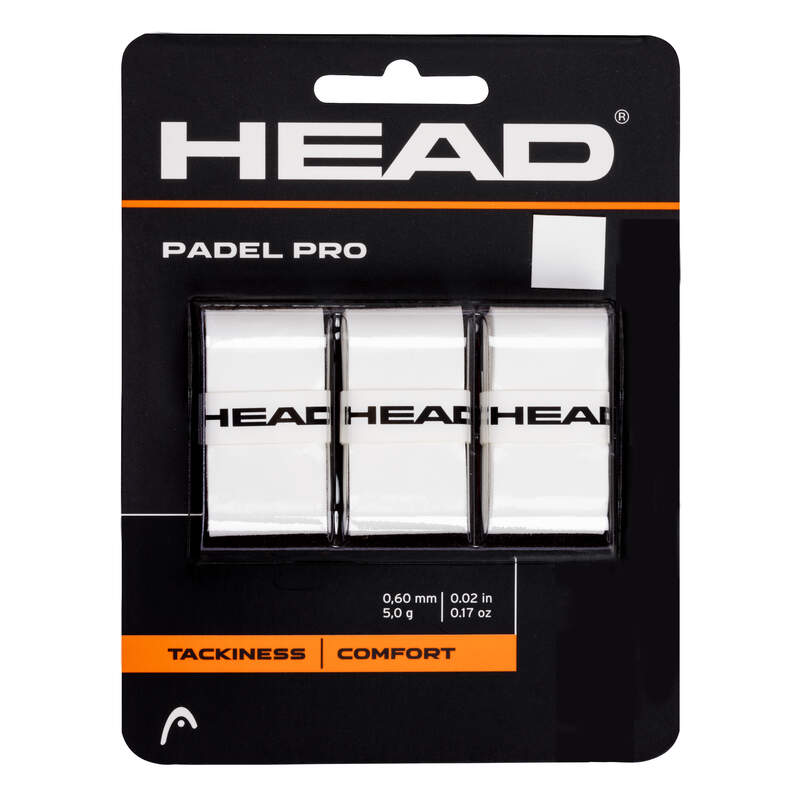 HEAD PADEL PRO OVERGRIP WHITE (3X)