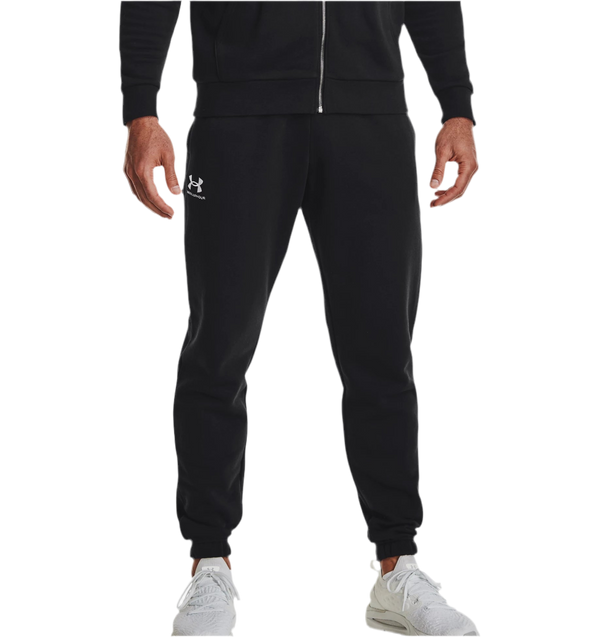 UNDER ARMOUR ESSENTIAL FLEECE JOGGERS BLACK MAN