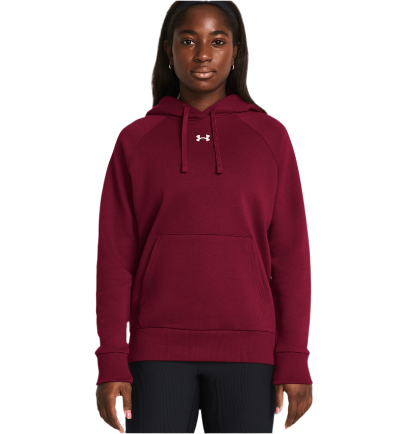 UNDER ARMOUR RIVAL FLEECE HOODIE CARDINAL WOMAN