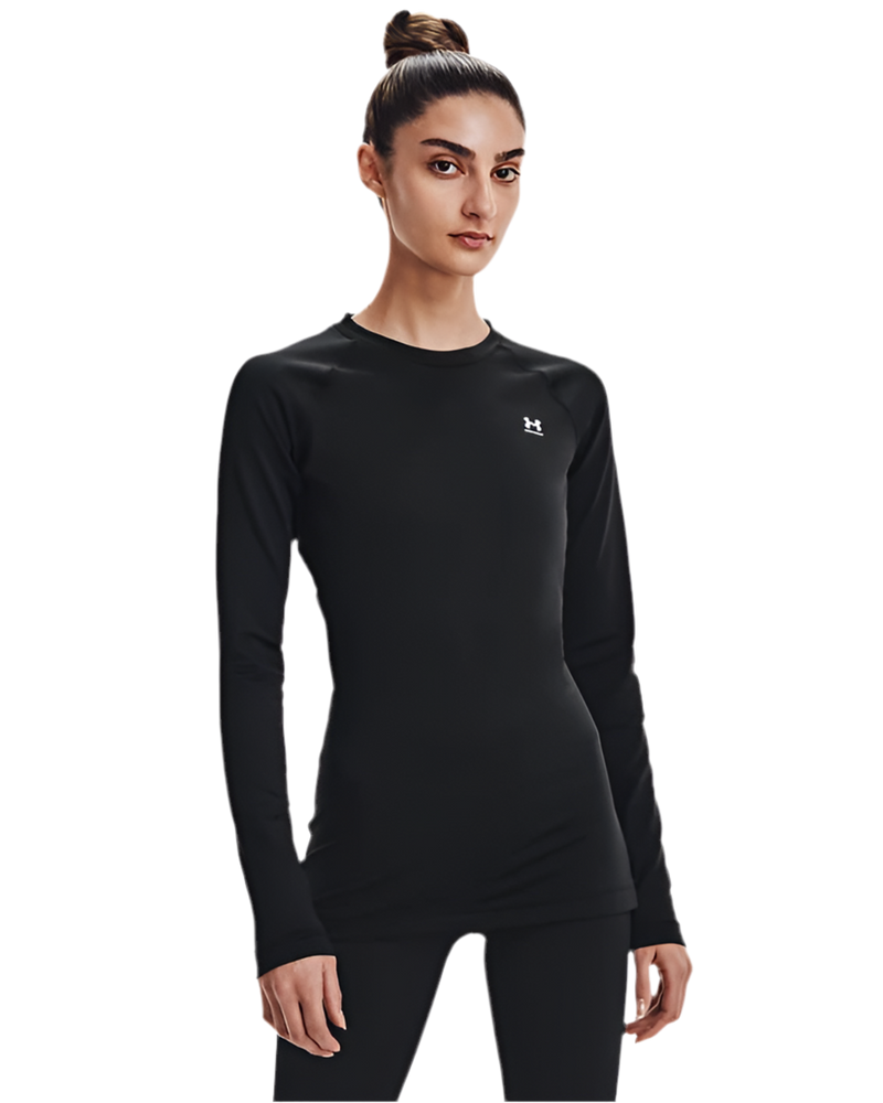 UNDER ARMOUR COLDGEAR AUTHENTICS CREW BLACK WOMAN