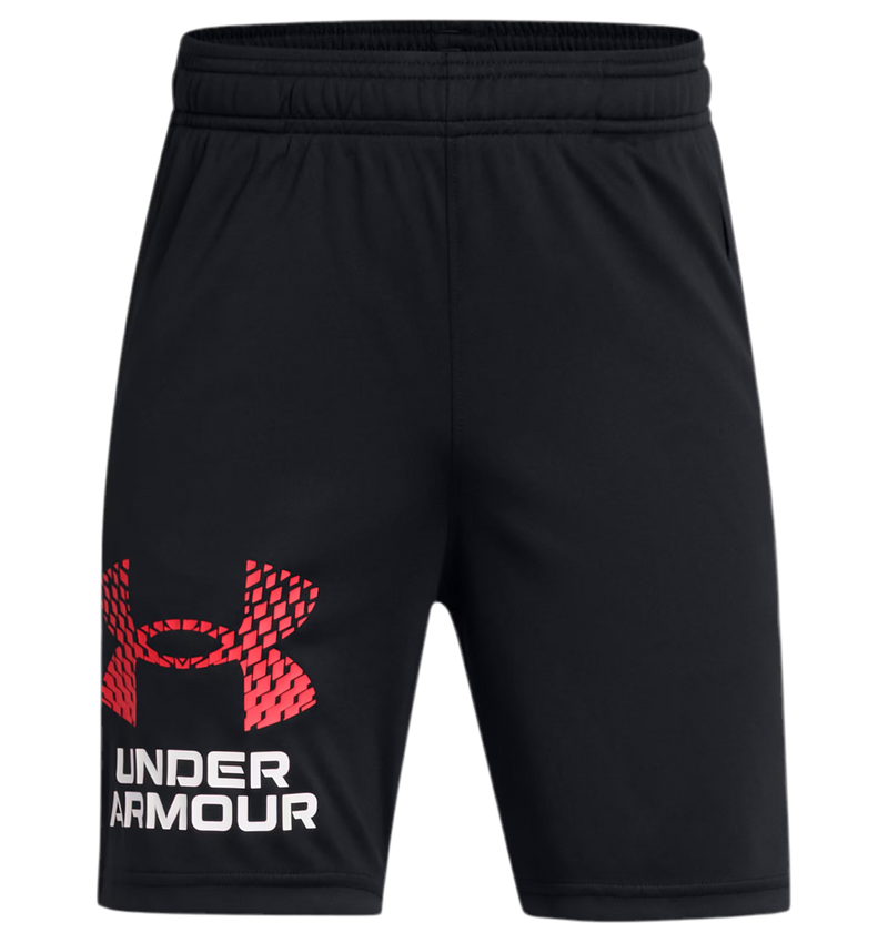 UNDER ARMOUR TECH™ LOGO SHORTS BLACK/RED BOY