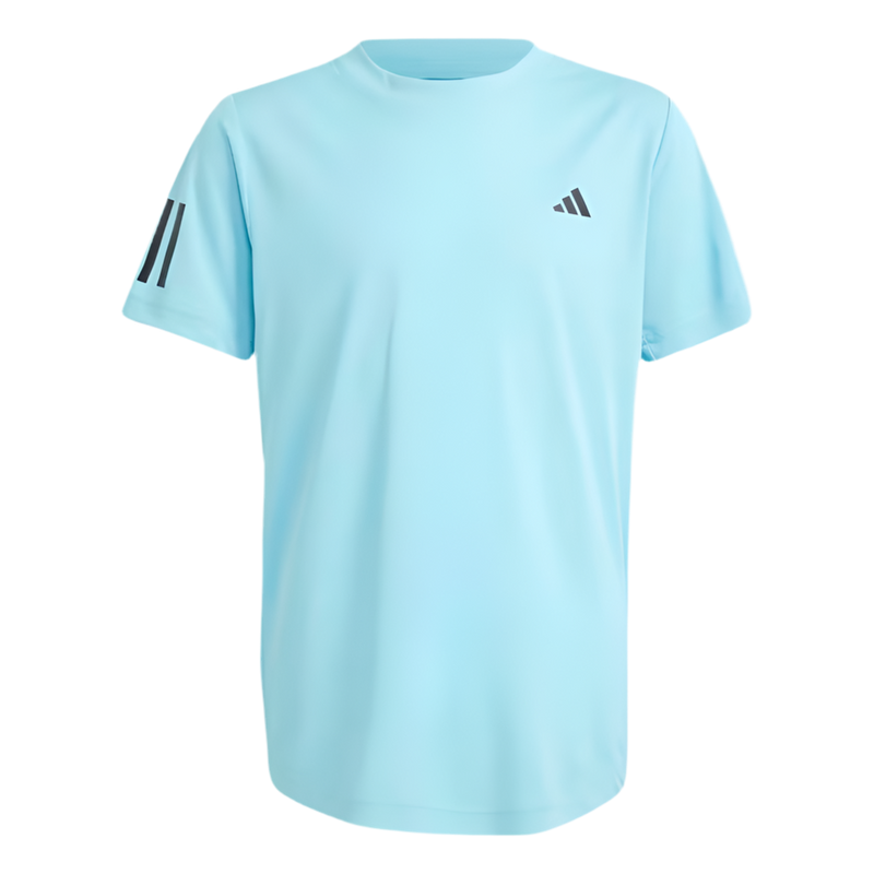 ADIDAS CLUB TENNIS 3-STRIPES TEE LIGHT AQUA BOY