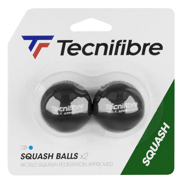 TECNIFIBRE SQUASH BALLS BLUE DOT (X2)