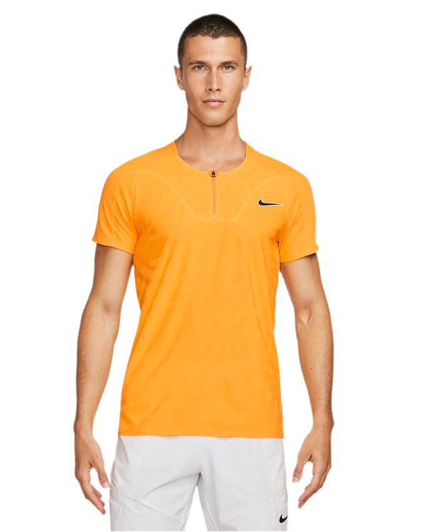 NIKE COURT DRI-FIT T-SHIRT SLAM ORANGE MAN