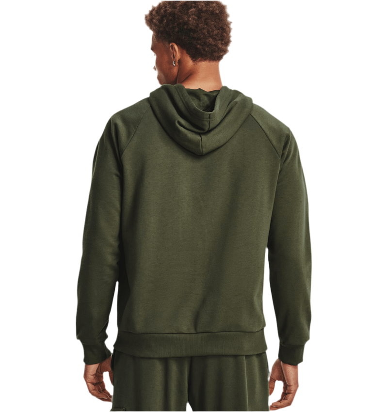 UNDER ARMOUR RIVAL FLEECE HOODIE GREEN MAN