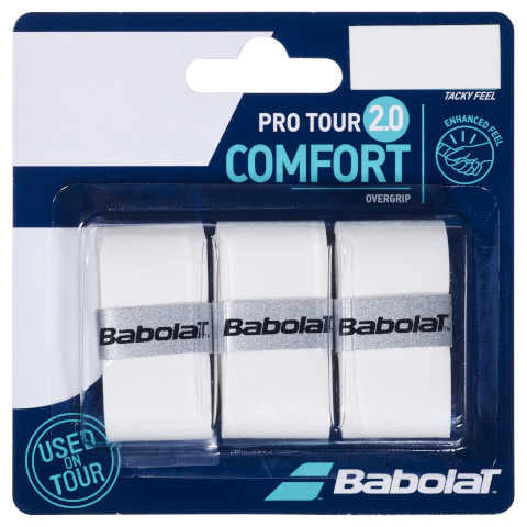 BABOLAT PRO TOUR 2.0 COMFORT WHITE (3X)