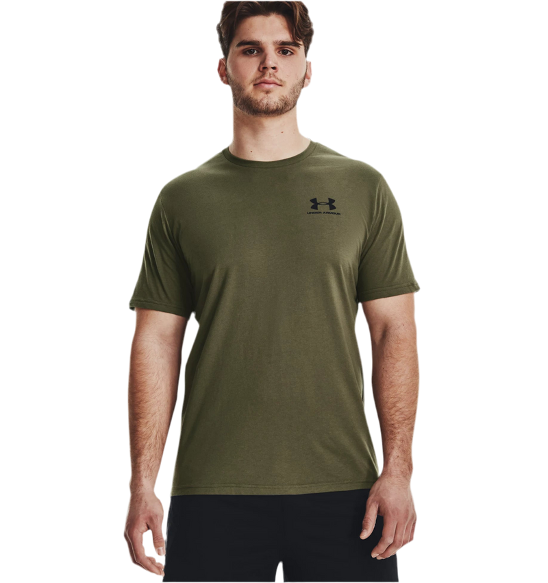 UNDER ARMOUR SPORTSTYLE LEFT CHEST SHORT SLEEVE SHIRT MARINE GREEN MAN