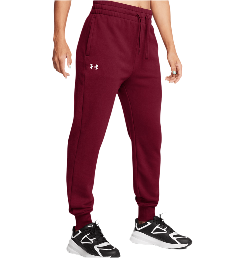 UNDER ARMOUR RIVAL FLEECE JOGGERS CARDINAL WOMAN